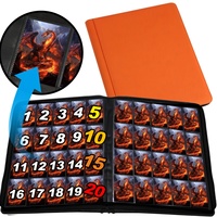 Classeur de cartes MIO 20 poches 1280+ en cuir PU avec fermeture éclair, pochettes double face pour cartes TCG et cartes sportives