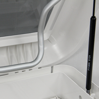 Puits de lumière pour camping-car 700x500mm avec lumière LED Fenêtre de toit de caravane Puits de lumière RV blanc étanche