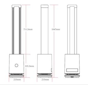 Le filtre à charbon actif Hepa Fan élimine les odeurs purificateurs d'air <span class=keywords><strong>silencieux</strong></span> portables - Product Image 3