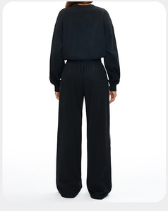 Vêtements de sport de haute qualité pour femmes, ensemble sweat-shirt col rond et pantalon de jogging, débardeur de yoga pour le sport - Product Image 6