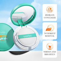 SADOER Crème solaire éclaircissante Air Cushion 12g, SPF60 PA+++ Crème BB hydratante pour un teint lumineux, OEM Marque privée Faible MOQ