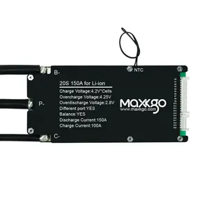 Maxkgo Gebalanceerde Bescherming 12V Acculader Pcb Bms Board 20S 150a Voor Onewheels