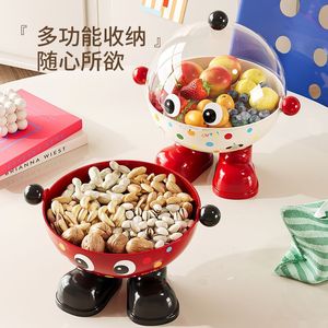 Bol à fruits mignon avec couvercle, grande capacité, pour ranger les collations, idéal pour les fêtes et le salon - Product Image 1