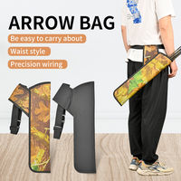 Sac à flèches SPG pour tir à l'arc, sacoche de chasse pour arc classique et longbow, support de taille réglable, sac à dos avec ceintures de rangement pour flèches, carquois