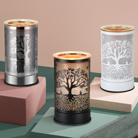 Diffuseur Électrique d'Huiles Essentielles et de Cires Parfumées en Métal pour Intérieur, Chauffe-Parfum Écologique pour Aromathérapie Domestique, Décoration Chambre et Salon
