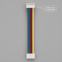 Arnés de cableado automotriz de 6 pines, conector de cable eléctrico de 6 núcleos con conductor de cobre para ensamblaje de sistemas de energía de vehículos