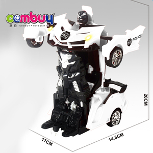 <span class=keywords><strong>Voiture</strong></span> télécommandée de transformation robot de <span class=keywords><strong>police</strong></span> blanche <span class=keywords><strong>jouet</strong></span> lumineux à l'échelle 1/16 - Product Image 6