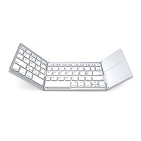 Keyboard Bluetooth nirkabel ramping, Keyboard lipat Mini portabel untuk Touchpad Tablet PC