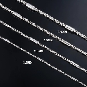 Yadreva, Nuevo Collar de Acero Inoxidable Hecho a Mano con Cadena de Serpiente y Cilindro para Hombres y Mujeres, Joyería - Product Image 2