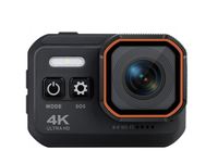 Caméra d'action 4K 60FPS avec écran de télécommande Caméra de sport étanche Enregistreur de lecteur Caméra de sport Casque Caméra d'action