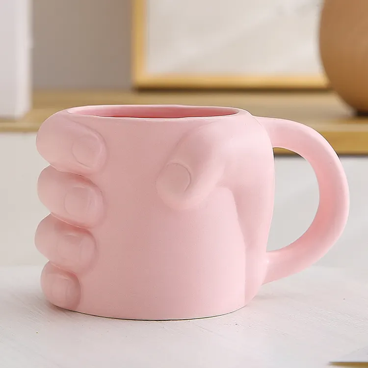 Home Office Decor Creative shapes porcelain tea cup new design coffee mug ceramic mug