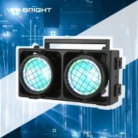 Luces de efecto LED de matriz RGBLAC de doble cabezal independientes con clasificación IP65, base E27, modo de control DMX512 para DJ y discoteca