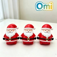 Jouet Squishy Père Noël Sonore et Croustillant, Jouet Anti-Stress à Presser, Cadeau de Noël, Figurine pour Enfants, Décoration de Fête de Noël