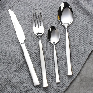 Juego de cubiertos modernos para restaurante, incluye cucharas de plata, tenedores, cuchillos a bajo precio para fiestas y hogar - Product Image 5