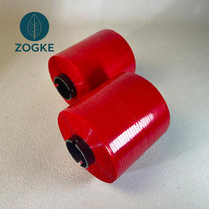 Cinta de Embalaje Personalizada de PET Rojo con Hilo de Seguridad, Adhesivo Fuerte, Tira Desprendible, Cinta Termofusible de BOPP/OPP Resistente al Calor para Tabaco - Product Image 1