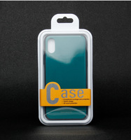 Logo personnalisé de haute qualité couverture transparente PVC téléphone portable étui de téléphone boîte d'emballage boîte en plastique blanc pour IPhone16 17 pro max