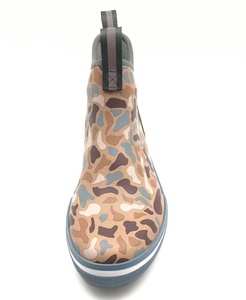 Bottes de pluie pour femmes, hauteur cheville, caoutchouc, néoprène, chaussures de chasse, imperméables et isolées pour la randonnée, le camping et la boue. - Product Image 3