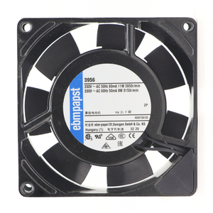 Ventilateur axial compact AC ebmpapst ebm 3956 de remplacement 92*92*25mm 230V, ventilateur de refroidissement à haut débit d'air pour la ventilation des armoires - Product Image 2