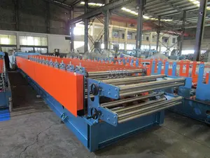 Automatic R72 R101 Metal Zinc Color Double Layer Profiles Roll Forming Machine China Price List