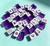 Vente en gros – Nouveaux tuiles de mahjong en acrylique de luxe léger, modernes, portables, à 4 couches, anti-décoloration, pliables, écologiques et durables