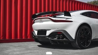 Kit de Carroceria em Fibra de Carbono Seco Spoiler Difusor para Aston Martin Vantage F1 Asa Traseira