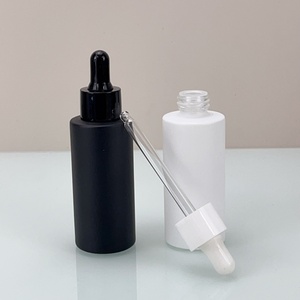 Botella de Vidrio para Aceites Esenciales, Botella con Gotero Negro, Botella de Vidrio con Serigrafía para Suero para el Cuidado de la Piel con Gotero - Product Image 5