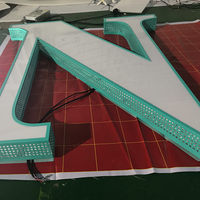 Enseigne Lettre Lumineuse à Boîtier Métallique LED COSUN Personnalisée, Alphabet Lumineux 3D Publicitaire