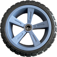 Pneu de chariot utilitaire pour camion à main en mousse PU solide sans plat robuste 10 pouces 3.50-4 10X3 roue de brouette résistante à la perforation