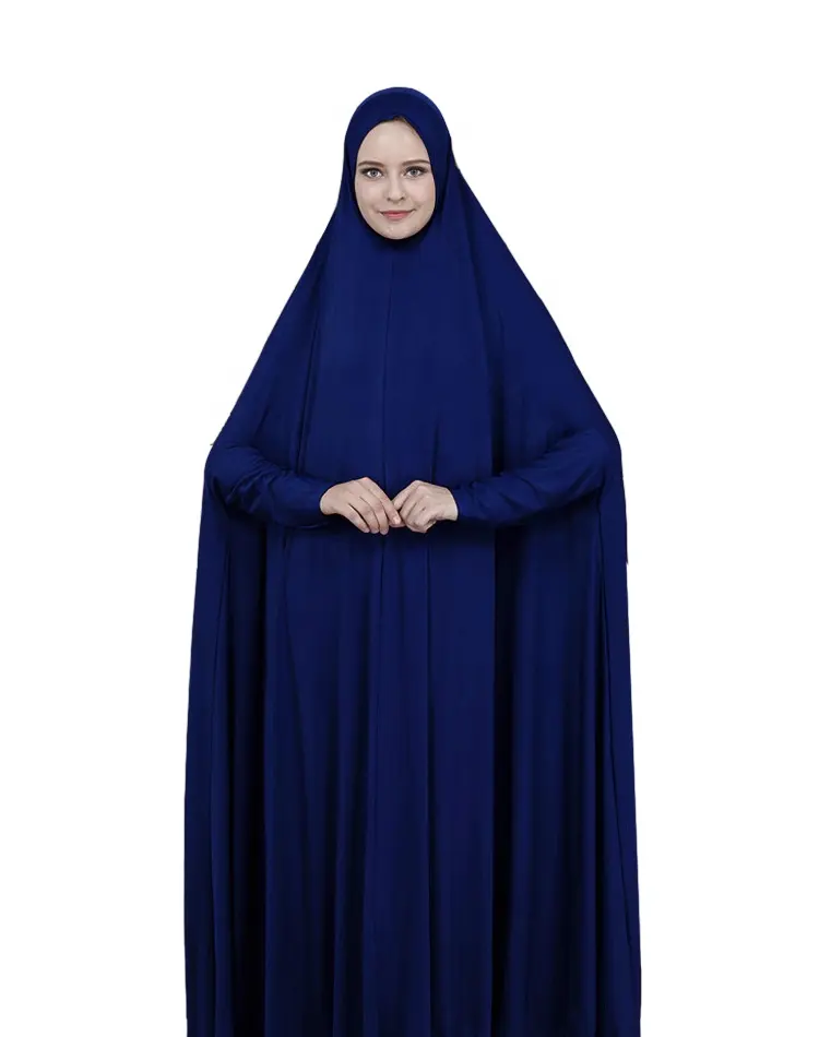 Abaya Long Khimar Full Cover abito elastico donne musulmane Hijab Dress preghiera indumento Jilbab Ramadan Gown Abayas abbigliamento islamico
