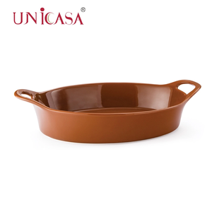 Juego moderno y antiadherente hecho en fábrica <span class=keywords><strong>UNICASA</strong></span> de cazuela rectangular de cerámica y moldes para hornear con muestra gratis - Product Image 4