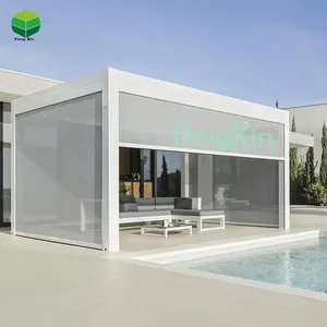 Chất Lượng Cao Nhôm Bên Ngoài Cửa Sổ Ngoài Trời <span class=keywords><strong>Sun</strong></span> <span class=keywords><strong>Shade</strong></span> Zip Màn Hình - Product Image 1