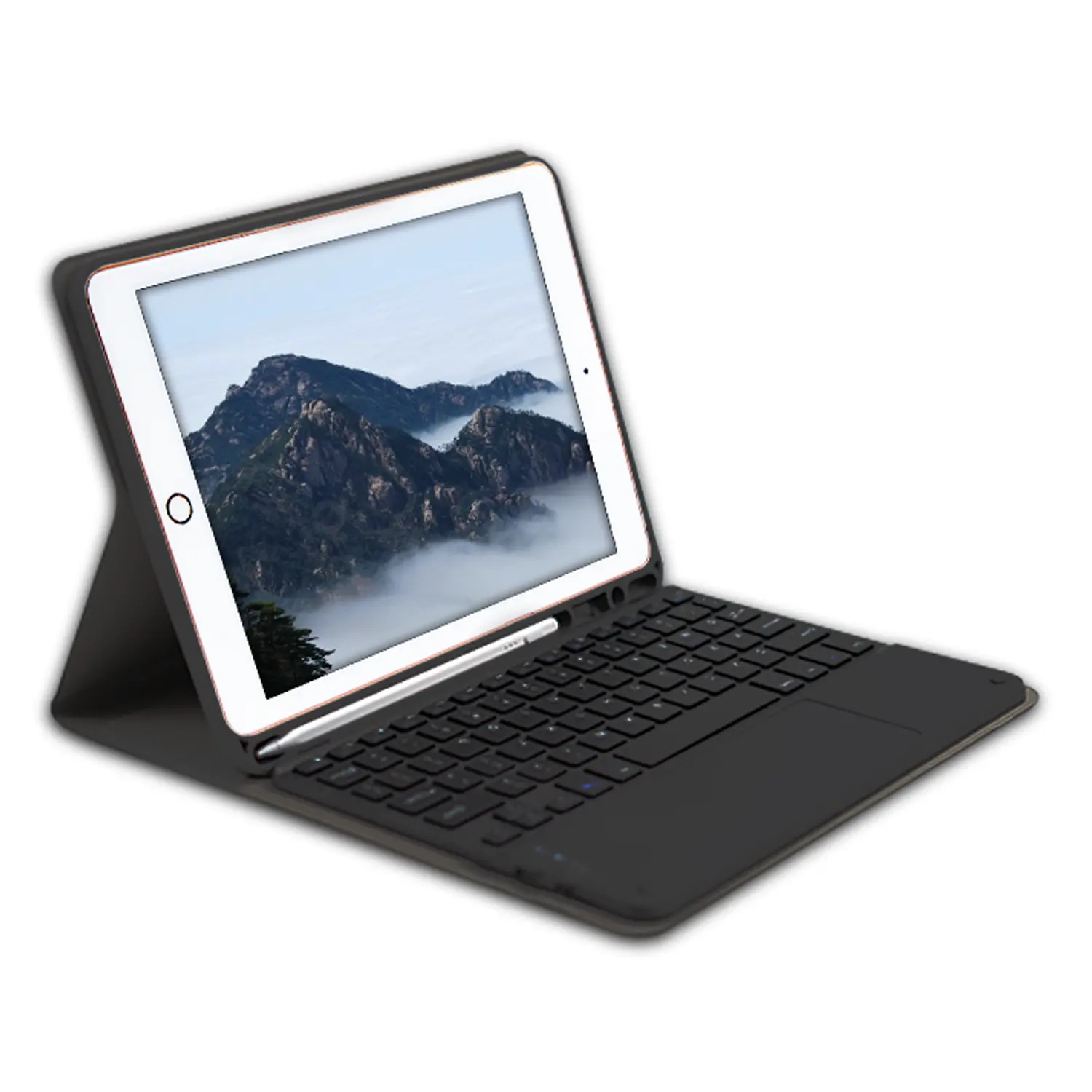 เคสคีย์บอร์ดสำหรับ iPad 10.2 "7 8 9 Th Generation,เคสแท็บแบบโฟลิโอ10.2แป้นพิมพ์แม่เหล็กไร้สายขายส่งจากโรงงาน