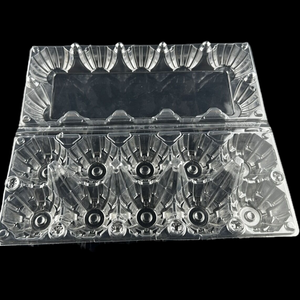 Khay đựng trứng nhựa trong suốt thân thiện với môi trường <span class=keywords><strong>CPET</strong></span>/PET 10 lỗ, dành cho trứng gà, kích thước 24*10*6cm, dùng trong nông nghiệp - Product Image 3