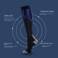 Chaussettes de compression sportives pour hommes et femmes, 20-30 mmhg, course à pied, basket-ball, vélo, athlétisme, chaussettes hautes personnalisées pour les varices