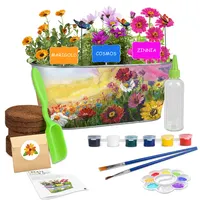 Vaso de plantas para crianças, vaso de ferro para grafite, jardinagem requintada, kit de jardinagem diy