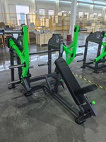 Equipo de gimnasio comercial cargado con placa Máquina de remo plana para ejercicio trasero