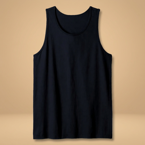 Débardeur Homme Personnalisable Respirant Sportif 100% Coton Tricot Côtelé Sans Manches Sous-vêtement Gilet d'Entraînement Musculaire Vente en Gros - Product Image 3