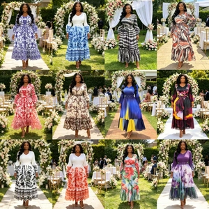 Vendita Diretta dalla Fabbrica Sheen, Abito <span class=keywords><strong>Lungo</strong></span> Maxi da Donna di Alta Qualità, Originale, Elegante, alla Moda, Taglie Forti, Plissettato Stile Miyaki, <span class=keywords><strong>Manica</strong></span> <span class=keywords><strong>Tre</strong></span> <span class=keywords><strong>Quarti</strong></span> - Product Image 5