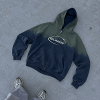 Sweat à capuche unisexe vintage délavé en molleton épais, avec logo personnalisé et imprimé graphique, style streetwear oversize