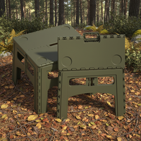Table pliante portable d'extérieur pour camping et pique-nique, ensemble de meubles rectangulaires, modèle 7810