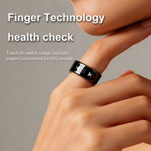 Vente en gros de bagues intelligentes SY09 en acier inoxydable avec interrupteur tactile, vidéo, musique, multisports, surveillance de la fréquence cardiaque pour hommes - Product Image 6