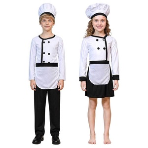 Costume di Halloween per Bambini e Bambine, Kit da Chef per Feste e Riunioni, Gioco di Ruolo da Capo Cuoco - Product Image 1