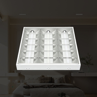Plafonnier LED encastré en acier galvanisé, design moderne, pour éclairage de bureau