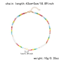 Collier ras du cou coréen fait main pour femme, motif marguerite douce et charmante, perles d'imitation, chaîne de cou perlée, bijoux de fête, cadeaux