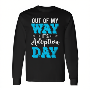 Camiseta de manga larga del Día de la Adopción para niños en cuidado de la guardería y padres adoptantes - Product Image 2