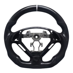 Nuevo Volante Deportivo Popular de Fibra de Carbono con Agarre de Cuero Perforado, Compatible con Infiniti G27 G37 - Product Image 1