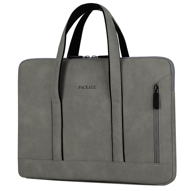 Remoid Women Briefcase Pu Leather Laptop Shoulder Computer Bag Slim Vintage Leather Laptop Bag Specification