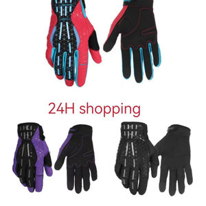 Nuevos guantes deportivos de dedo completo con pantalla táctil Empuñaduras protectoras de cuero de algodón y poliéster de invierno para montar y jugar - Product Image 3