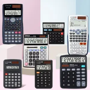 Sélection de modèles multiples quantité minimale de commande le plus bas gros bouton bureau scientifique calculatrice de bureau à 12 chiffres supportant le logo personnalisé de la calculatrice