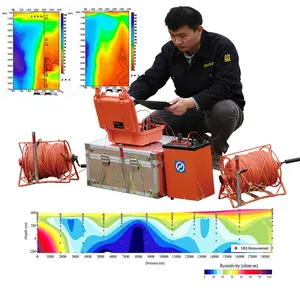 Tests géotechniques de résistivité CC et de compteur IP Mesure de résistance à 4 fils pour l'exploration sous-marine